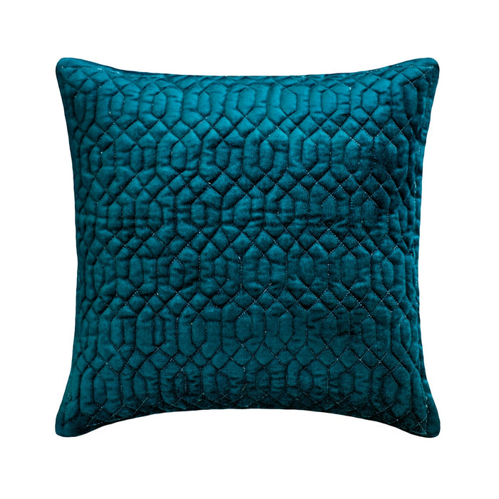 Irresistible Teal - Teal Blue Velvet Decorative Euro Sham