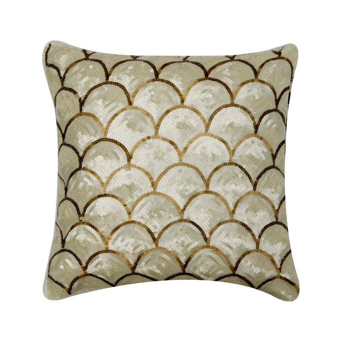 Ivory Art Silk Throw Pillow Cover - Mermaid Affair