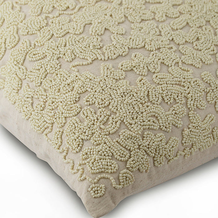Ivory Dreams - Ivory Cotton Linen Decorative Euro Sham