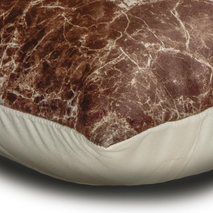 Jasper Touchstones - Brown Suede Lumbar Pillow Cover