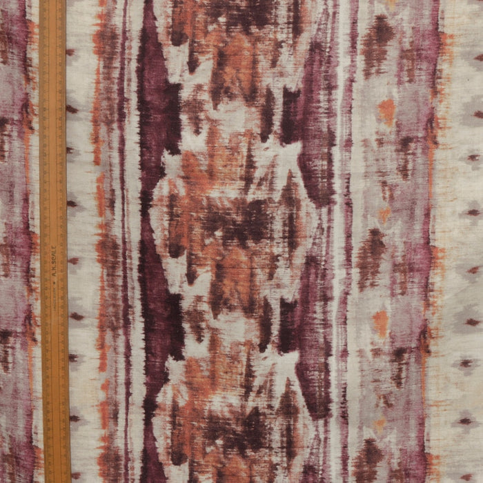 Kilim Printed Cotton Fabric By The Yard, Multi Color Printed Cotton Fabric