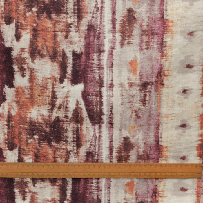Kilim Printed Cotton Fabric By The Yard, Multi Color Printed Cotton Fabric