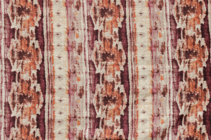 Kilim Turkish Pink, Orange Printed Cotton Curtain Panels