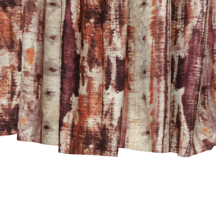 Kilim Turkish Pink, Orange Printed Cotton Curtain Panels