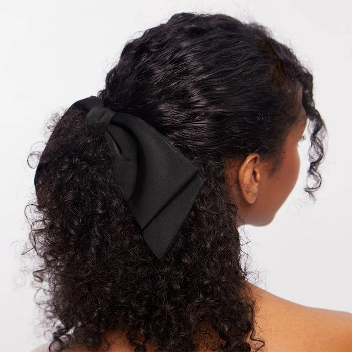 kitsch-recycled-fabric-bow-hair-clip-black