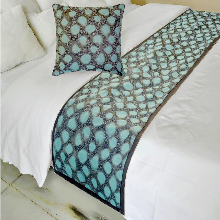 Laguna Drift Decorative Bed Runner and Pillow Cover