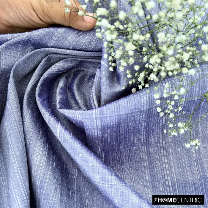Lavender Blue Silk Dupioni Fabric By The Yard