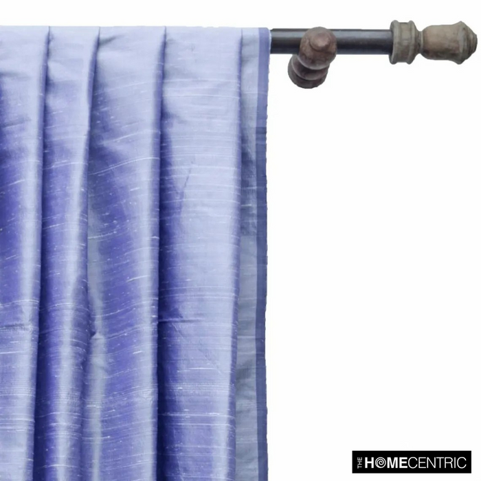 Lavender Blue Silk Dupioni Fabric By The Yard
