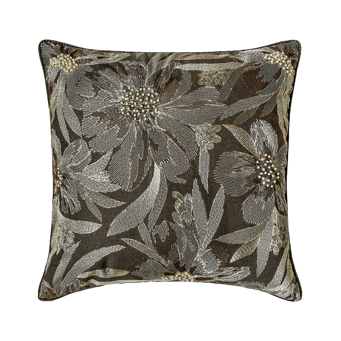 Liana - Jacquard Grey Decorative Bed Runner and Pillow Cover