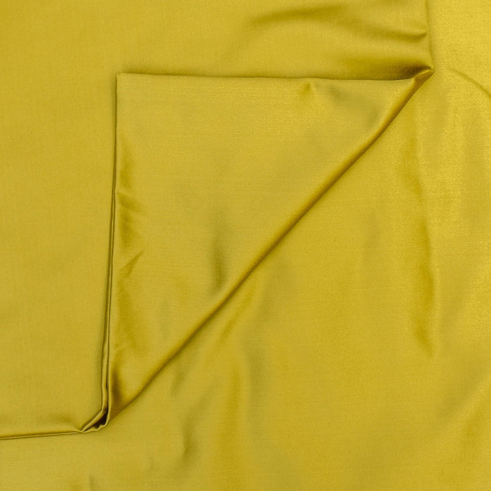 Light Gold Heavy Satin Fabric by the Yard, Gold Satin Fabric