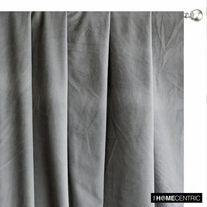 Light Grey High Quality Plush Velvet Fabric by the Yard