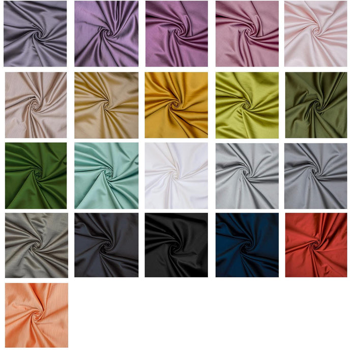 Light Olive Green Heavy Satin Fabric by the Yard