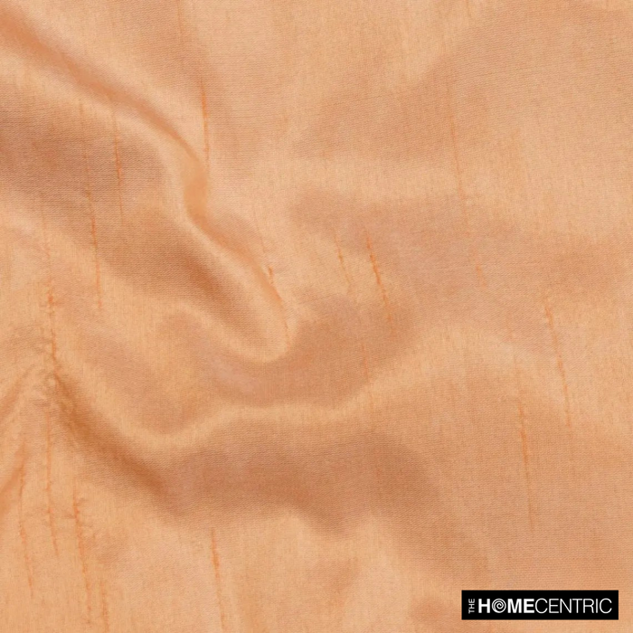 Melon Orange Art Silk / Faux Silk Fabric By The Yard
