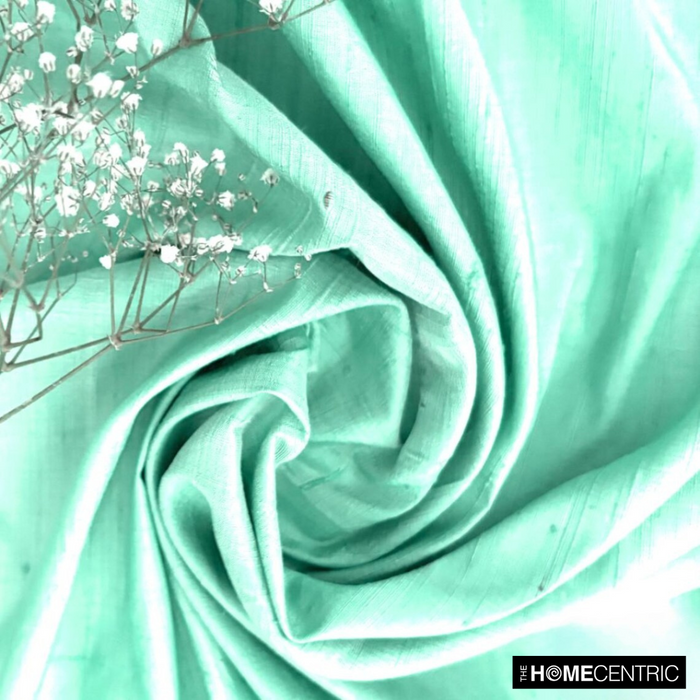 Mint Green Silk Dupioni Fabric By The Yard
