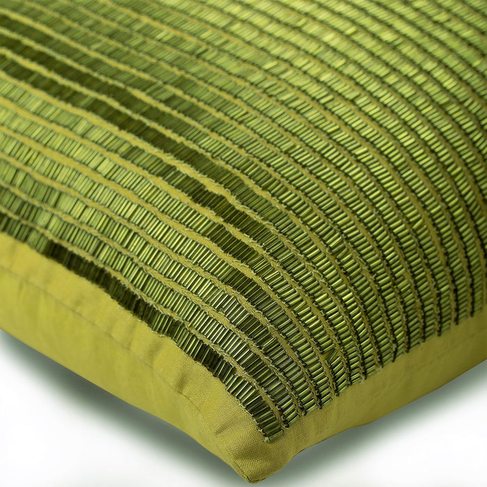 Misty Green - Green Cotton Linen Decorative Euro Sham