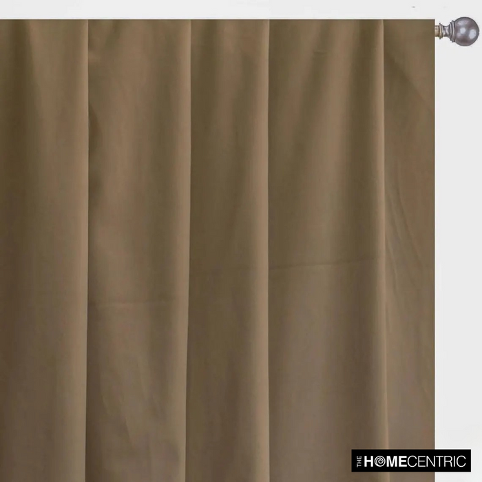 Mocha Brown High Quality Plush Velvet Fabric by the Yard