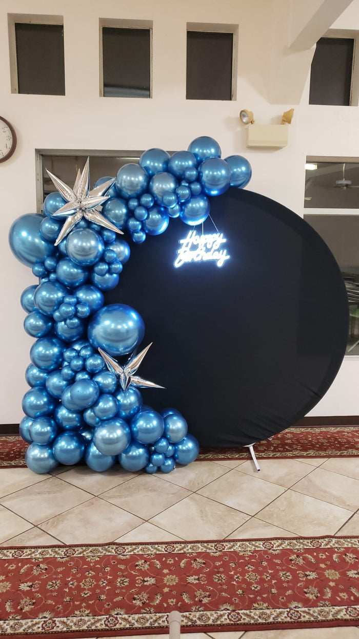 Mocsicka Black Round Cover Party Decoration Circle Arch Backdrops