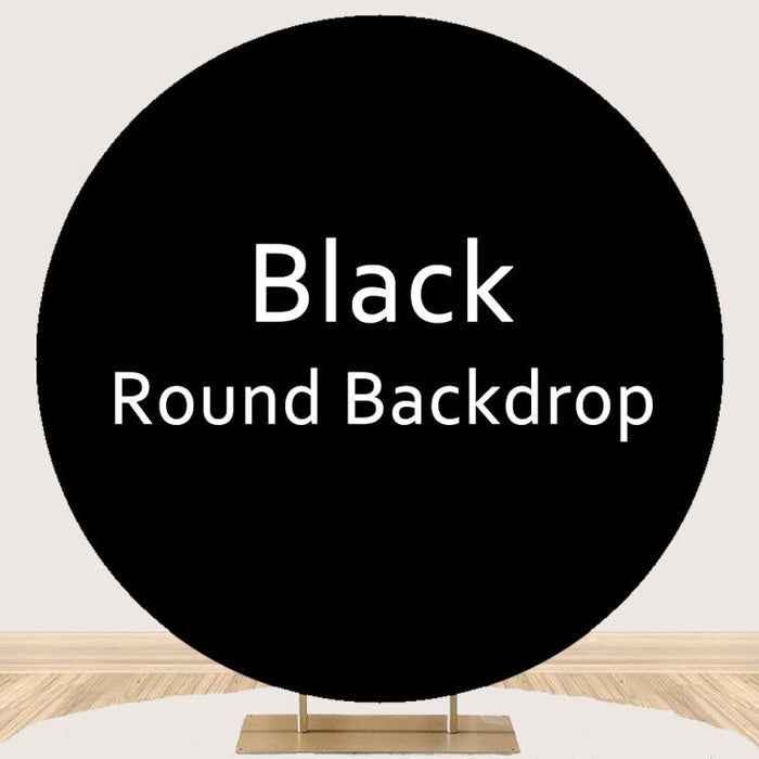 Mocsicka Black Round Cover Party Decoration Circle Arch Backdrops