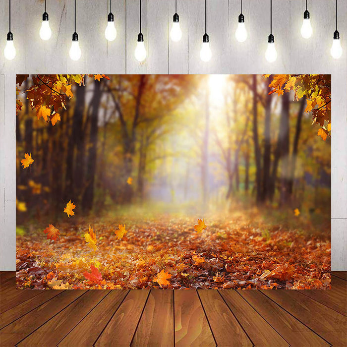 Mocsicka Sunshine and Maple Leaf Photo Backdrop-Mocsicka Party