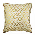 Moroccan Lattice - Gold Velvet Decorative Euro Sham