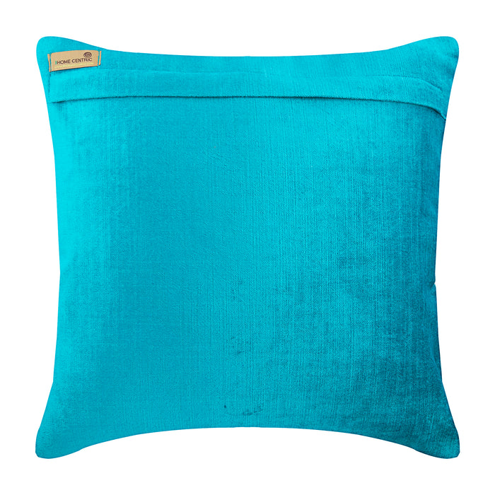 Moroccan Tile - Blue Velvet Decorative Euro Sham