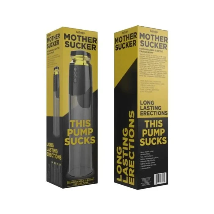 Hott Products Mother Sucker Variable Speed Penis Pump - 5 Suction Levels