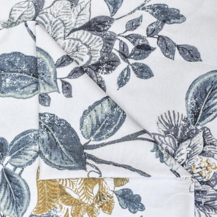 Mustard Printed Cotton Fabric by the Yard
