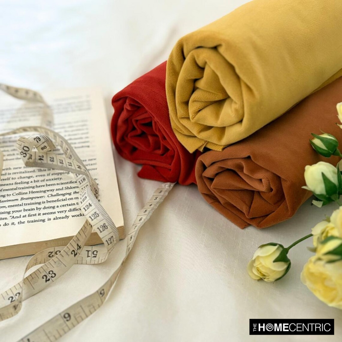 Mustard Yellow High Quality Plush Velvet Fabric by the Yard
