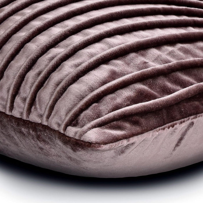 Mystic Mauve - Velvet Mauve Decorative Bed Runner and Pillow Cover