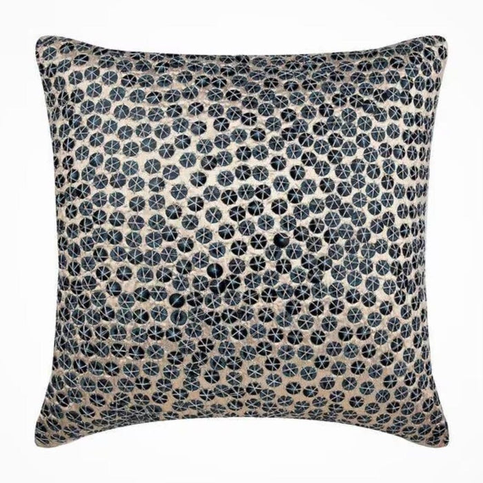 Nautical Centric - Navy Blue Art Silk Decorative Euro Sham
