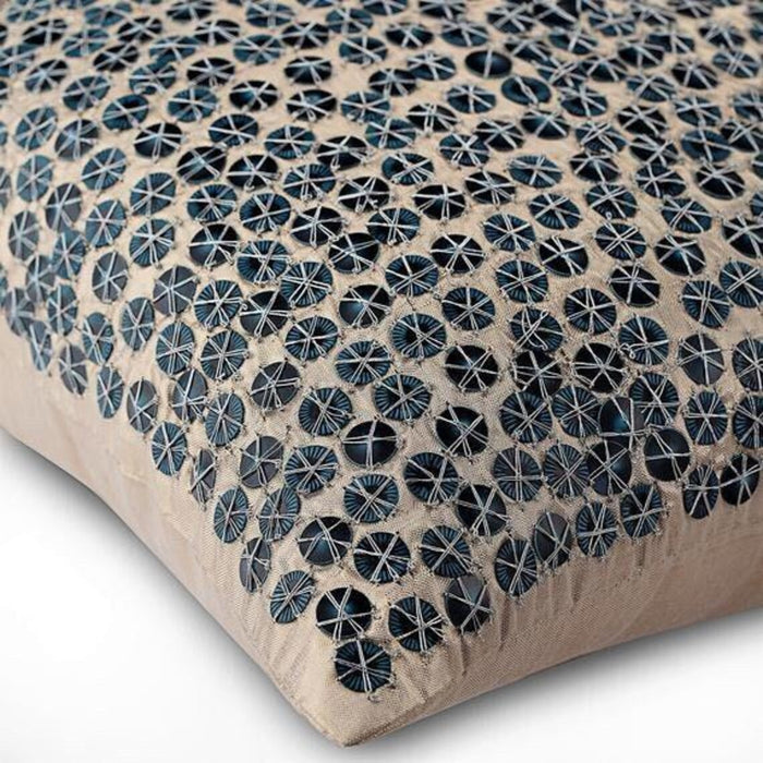 Nautical Centric - Navy Blue Art Silk Decorative Euro Sham