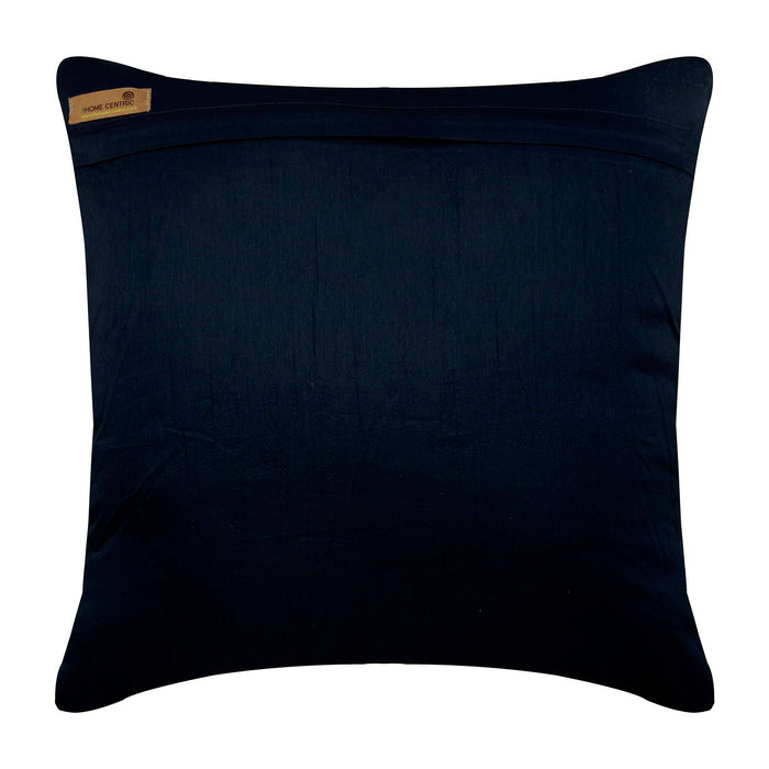 Navy Night Diamonds - Navy Blue Silk Decorative Euro Sham