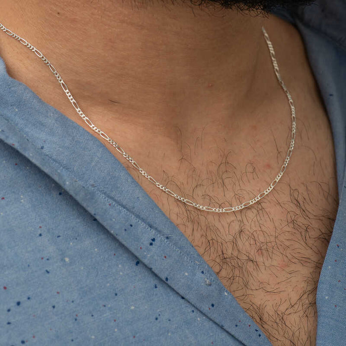 Necklace Chain - Sterling Silver Classic Figaro Style