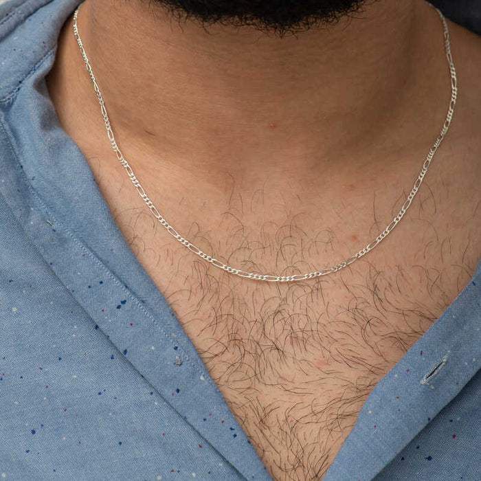 Necklace Chain - Sterling Silver Classic Figaro Style