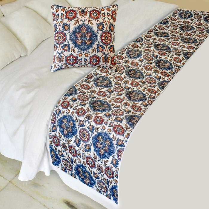 Noori Decorative Bed Runner and Pillow Cover