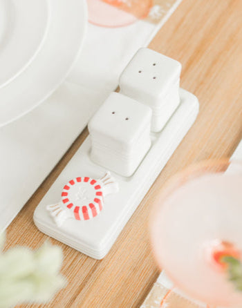 nora fleming pinstripe salt & pepper