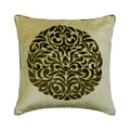 Olive Scent - Green Velvet Throw Pillow Cover