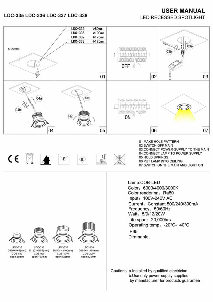 black adjustable soffit light installation guide