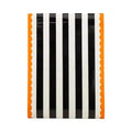 Orange and Black Striped Paper Table Runner - Josi James - Table Runner