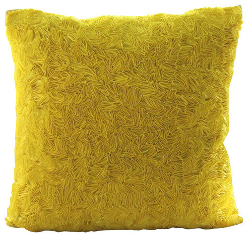 Orange Peel - Orange Art Silk Throw Pillow Cover