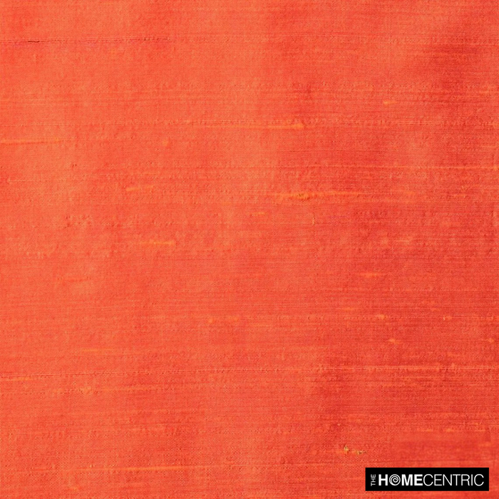 Orange, Pink 100% Pure Silk Dupioni Fabric By The Yard