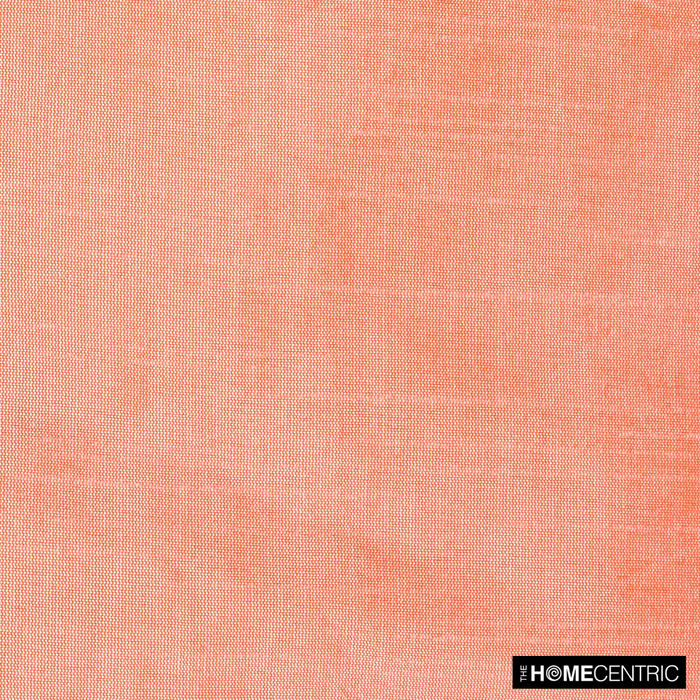 Peach And Coral Art Silk / Faux Silk Fabric By The Yard