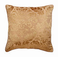 Peachy Beige Damask Euro Sham