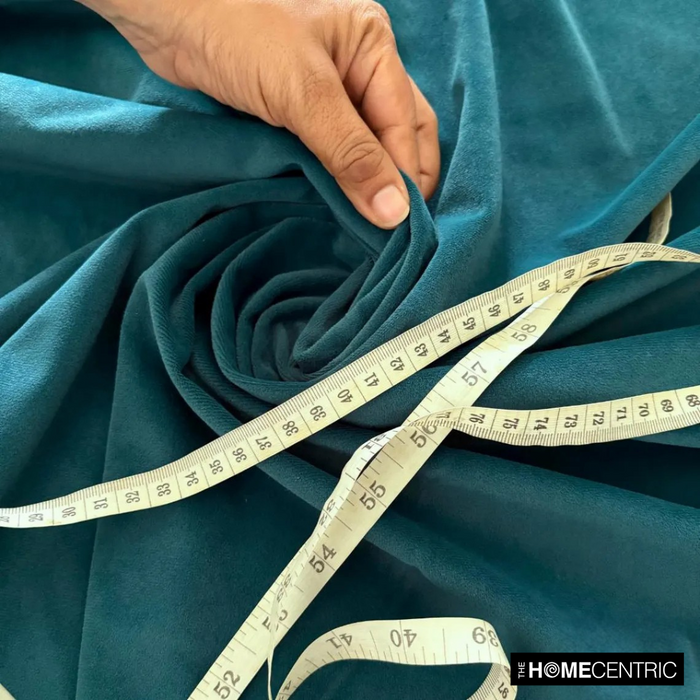 Peacock Green High Quality Plush Velvet Fabric by the Yard