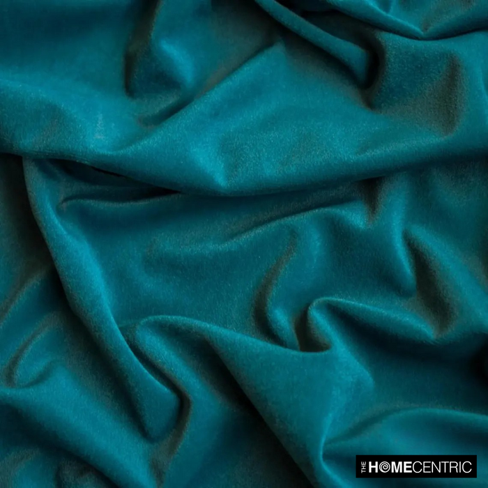 Peacock Green High Quality Plush Velvet Fabric by the Yard