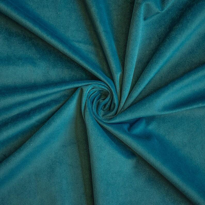 Peacock Green Velvet Curtain Panels