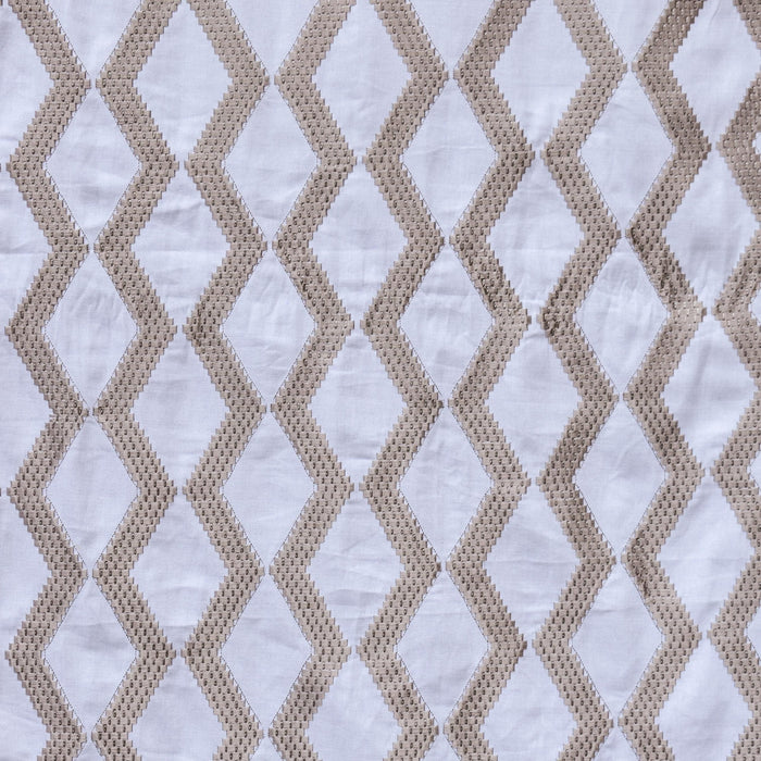 Pearl Beige Cotton Embroidery Fabric by the Yard