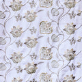 Pearl Beige Cotton Embroidery Fabric by the Yard