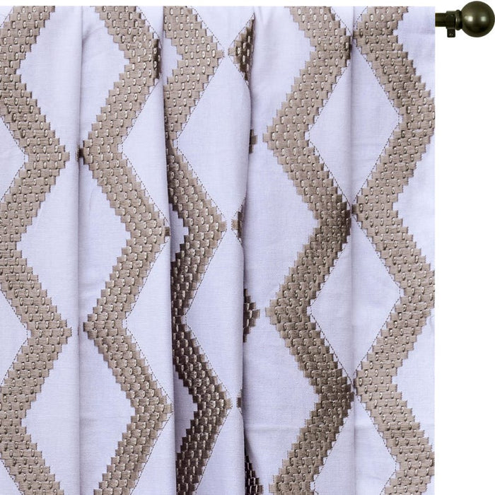 Pearl Beige Cotton Embroidery Fabric by the Yard