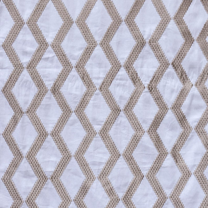 Pearl Beige Cotton Embroidery Fabric by the Yard